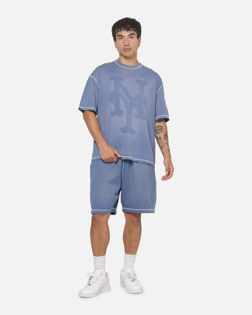 New Era New York Mets Acid Wash T-Shirt Blue