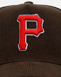 New Era Pittsburgh Pirates 'Walnut Cord' 9FORTY A-Frame Corduroy Snapback Walnut