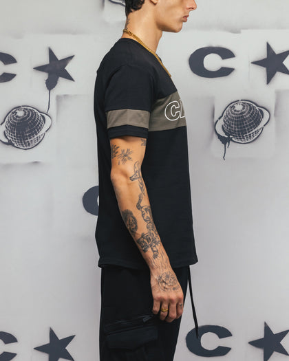 Carre Bars T-Shirt Black/Khaki