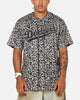 Majestic Athletic Los Angeles Dodgers Leopard Baseball Button Up Shirt Leopard
