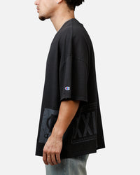 Champion Mega Jocktag Scrip T-Shirt Black