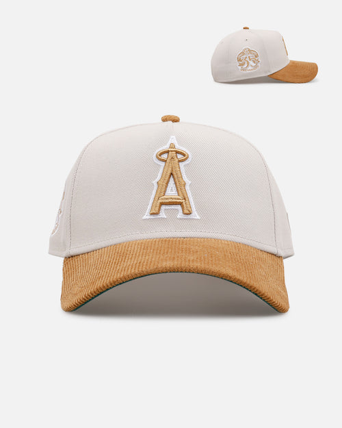 New Era Los Angeles Angels 'Honey Pot' 9FORTY A-Frame Snapback Stone/Wheat