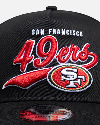 New Era San Francisco 49ers  "NFL OTC Script" 9Forty A-Frame Snapback Black