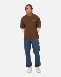 Dickies Payson 2Fer Long Sleeve T-Shirt Brown