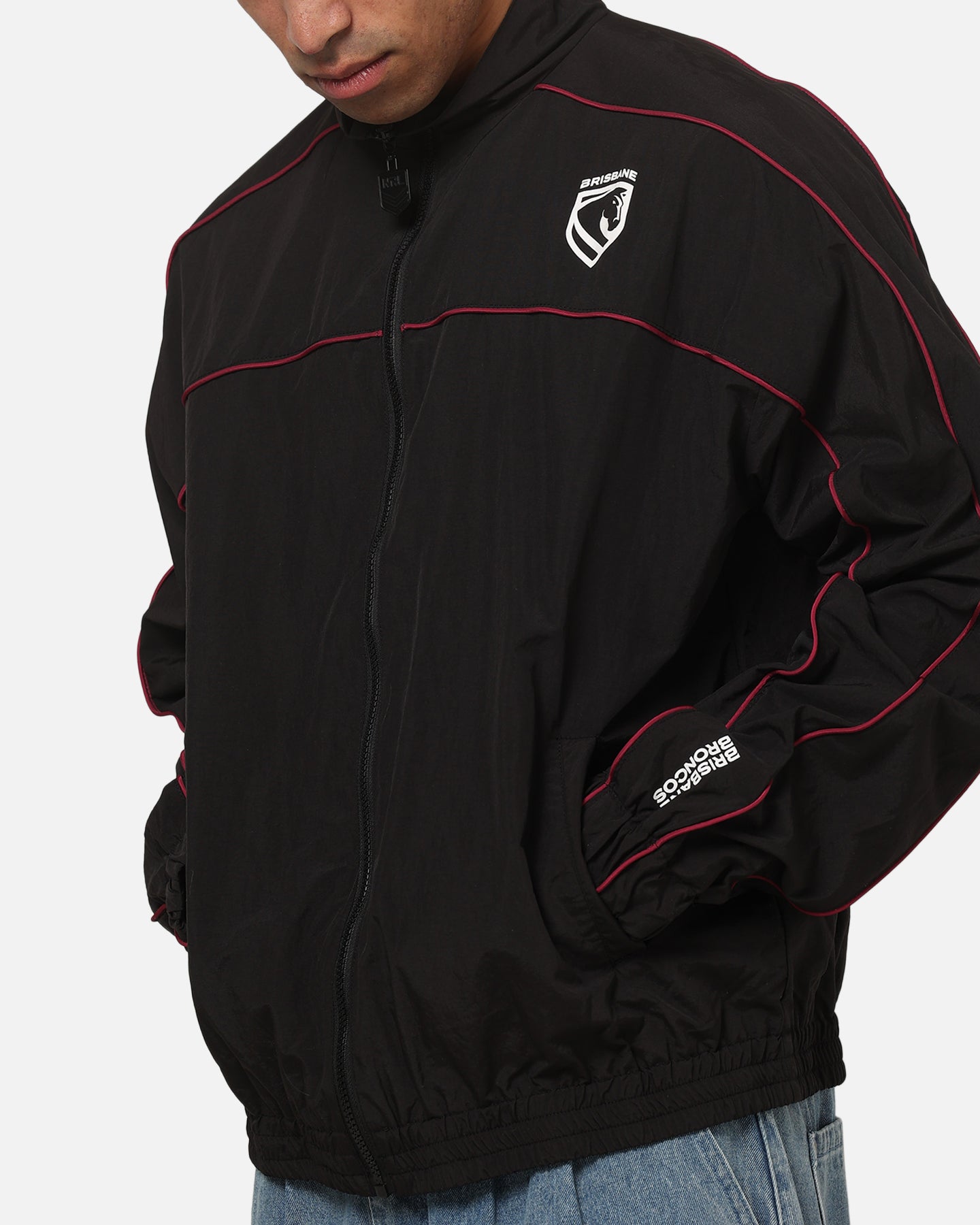 Bleacher Athletic Brisbane Broncos NRL Midweight Spray Jacket