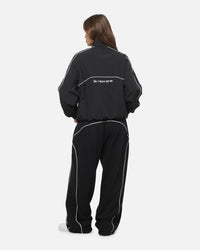New Era Double Zip Track Jacket Black