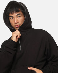 American Thrift Leisure Quarter Zip Hoodie Black