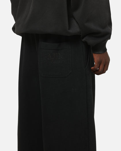 Saint Morta Distressed Baggy Sweatpants Black Wash