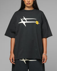 Loiter Hybrid Premium T-Shirt Charcoal