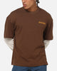 Dickies Payson 2Fer Long Sleeve T-Shirt Brown