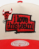 Mitchell & Ness Chicago Bulls 'Love' Pro Pinch Snapback OTC