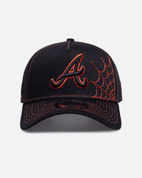 New Era Atlanta Braves 'Spider Web' 9FORTY A-Frame Snapback Black/Orange