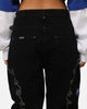 Carre Rosebowl Jeans Black Denim