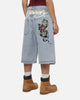 Ed Hardy Serpent Jorts Light Wash