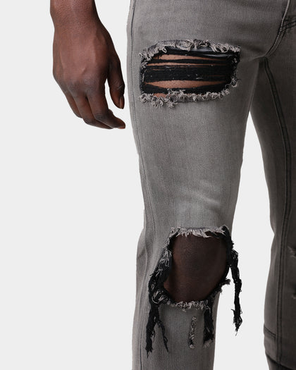 Saint Morta Destroyer Distressed Jeans Vintage Grey