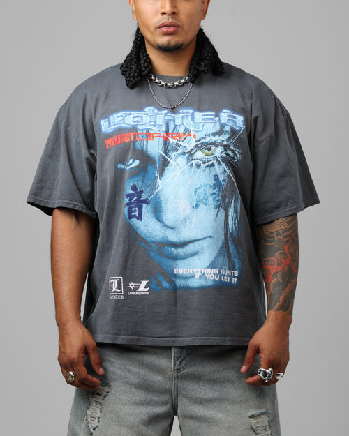Loiter Project Dark Vintage T-Shirt Washed Charcoal