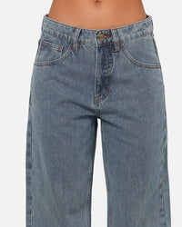 Carre Union Straight Fit Jeans Mid Blue