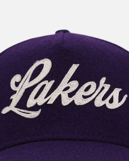 New Era Los Angeles Lakers 'Candy Cane Side Patch' 9FORTY A-Frame Snapback Official Team Color