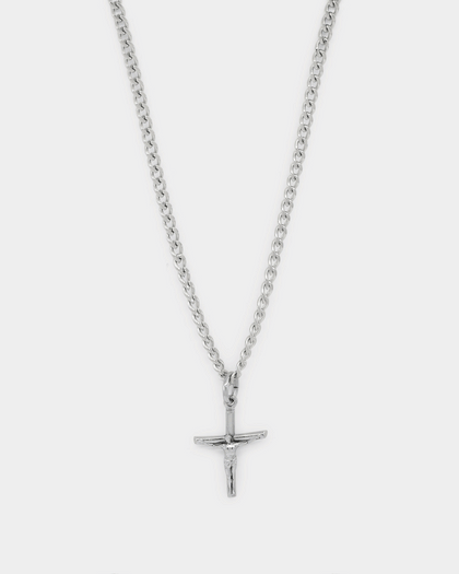 Saint Morta Crucifix Pendant White Gold