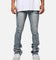 MNML X635 Ripped Flare Denim Jeans Blue