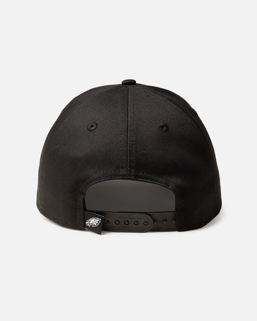 New Era Philadelphia Eagles 'Upside Down Logo' 9FORTY A-Frame Snapback Black/Official Team Color