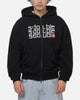 S Double Triple Block Zip Hoodie Black