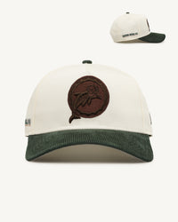 New Era Miami Dolphins 'Chrome White Green' Corduroy Visor 9FORTY A-Frame Snapback Chrome