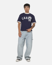 Carre 4 Star Ringer T-Shirt Dark Navy