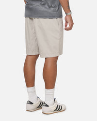 S Double Timeless Poplin Volley Beach Shorts Stone