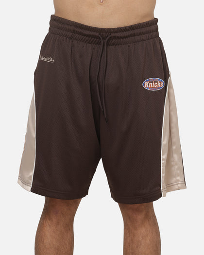 Mitchell & Ness New York Knicks Y2K Mesh Shorts Seal Brown