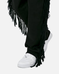 MNML Trail Frayed Sweat Pants Black