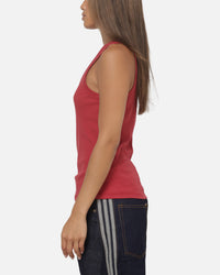 Majestic Athletic Women's New York Yankees Rib Logo Tank Red