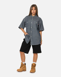 S Double Denim Standard Shorts Raw