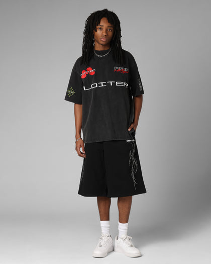 Loiter Racing Premium T-Shirt Charcoal