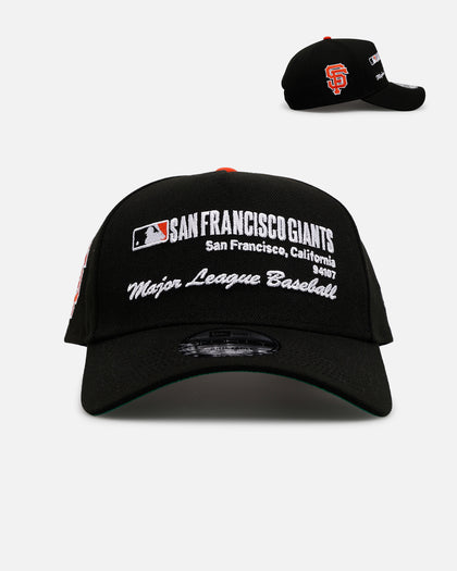 New Era San Francisco Giants 'Workleague' 9FORTY A-Frame Snapback Black