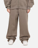 Jordan Jumpman Brooklyn Fleece Oversized Open-Hem Pants Olive Grey/Black