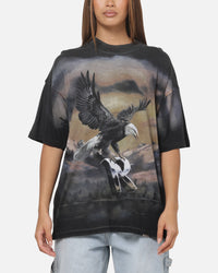 Represent Chrome Flight T-Shirt Stained Black