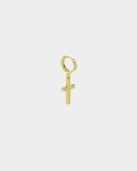 Saint Morta Mini Cross Earring Gold