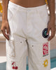 Loiter Patchwork Double Knee Pants Off White