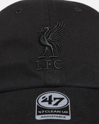 47 Brand Liverpool Football Club 47 Clean Up Strapback Black/Black