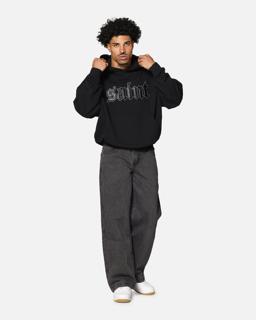 Saint Morta Cambronne Layered Boxy Hoodie Black/Black