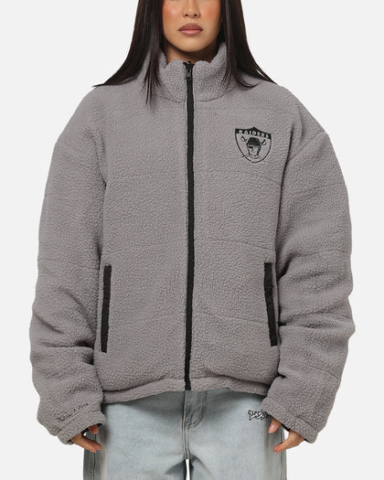 Mitchell & Ness Las Vegas Raiders Reversible Puffer Jacket Black