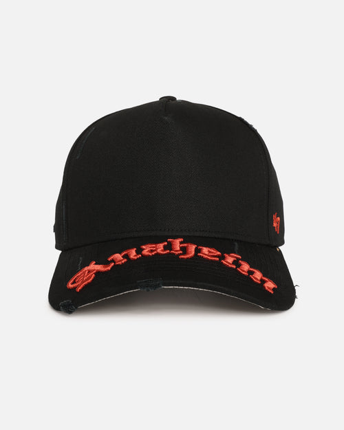 47 Brand Anaheim Ducks 'Destruct Gothic Visor' 47 Offside Strapback Black/Black