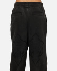 Ed Hardy Fray Track Pants Black