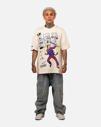 Freeze Max DC Batman The Joker Team Mayhem 'Troublemakers' T-Shirt Eggshell
