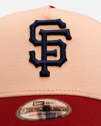 New Era San Francisco Giants 'Volcano' 9FORTY A-Frame Snapback Peach