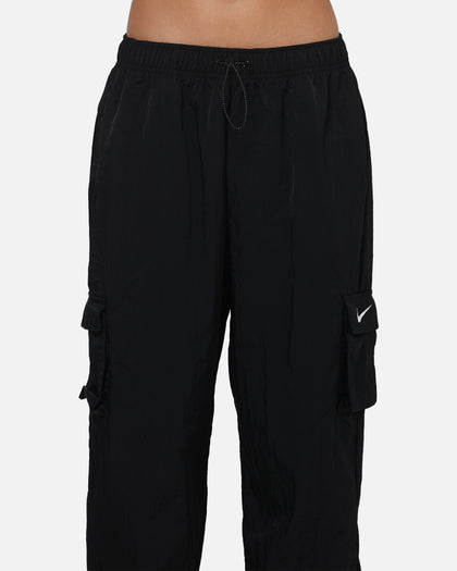 Nike Women's Sportswear Essential High-Rise Woven Cargo Pants Black/White