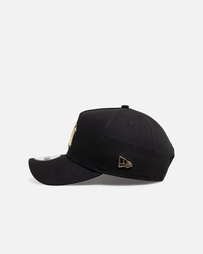 New Era New York Yankees 'Canvas Chainstitch Project X' 9FORTY A-Frame Snapback Black/Gold