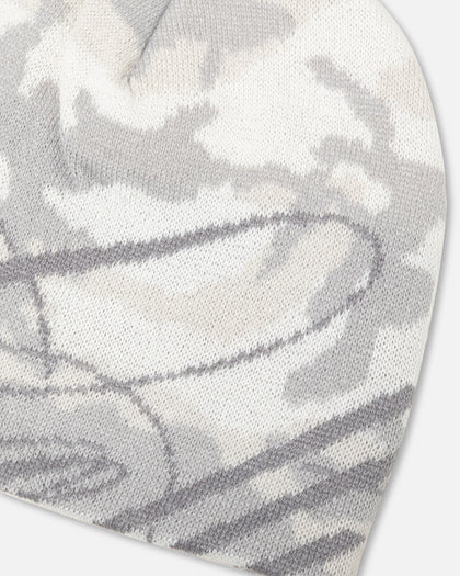Mitchell & Ness Boston Celtics Snow Camo Skull Beanie Snow Camo