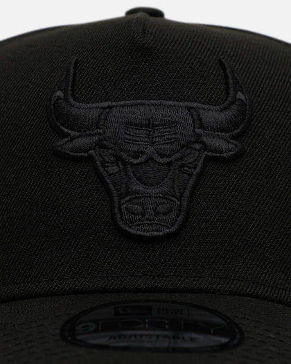 New Era Chicago Bulls 'Easy Black' 9FORTY A-Frame Snapback Black/Black